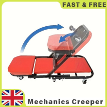 2 in 1 Mechanics Creeper 36 Inch, Foldable Garage Rolling Stool 150kg Capacity