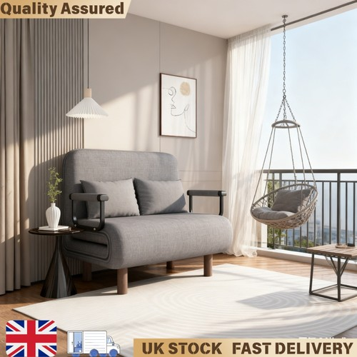 Foldable Sofa Bed Double, 100x190cm Compact Size, High Resilience Foam UK