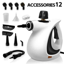 ??NEW Pressurized Steamer Multi-Surface Natural Steam Cleaner with 12pcs Tools