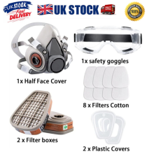 Full Face Mask 16 in 1 For 6200 Series Gas Painting Spray Protection Respirator.