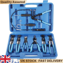 Complete Hose Clamp Pliers Set with Angled Jaws 9Pcs for Car, Van, Truck Repair