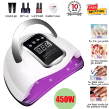 450W Lamp Nail LED UV Tool Professional Polish Dryer Gel Acrylic Curing Lights