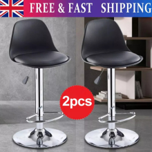 Adjustable Breakfast Bar Stools Swivel Gas Lift Chair Kitchen Cafe Pub
