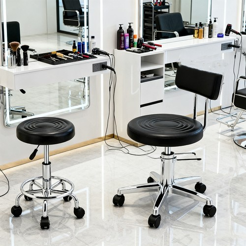 Adjustable 360Â Swivel Stool Round Stool Salon Chair Beauty Workshop Office .
