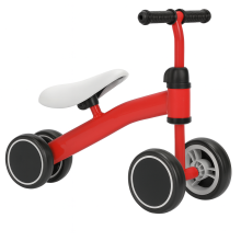 (One Size, Red) Baby Balance Bike 4 Wheel Toddler Ride On Toy