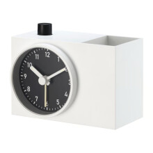 ZRIZAURA ÖKENMARSVIN White Alarm Clock 11 cm