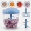 Household hand-pulled meat grinder multi-function garlic puree manual vegetable cutter mixer 1