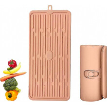 Tappetino asciugapiatti in silicone, tappetino antiscivolo per piano cucina, tappetino asciugapiatti multifunzionale per bevande fredde, pentole calde