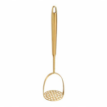 Schiacciapatate in acciaio inox da 35 cm, lavabile in lavastoviglie, ideale per patate, fagioli, verdure, frutta, cibo per animali e avocado.