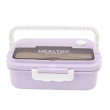 Lunchbox met 3 compartimenten, magnetronbestendig, bentobox voor kinderen, volwassenen en op kantoor.