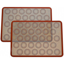 Silicone Baking Mat For Macaron Cookie, Non-stick Mat Large For Macarons/cake/bread, Heat Resistant Silicone Baking Mat For Oven & Microwave