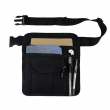 Tablier de serveur/serveuse - Ceinture utilitaire avec poche banane pour livre d'or, tablette, argent, stylos