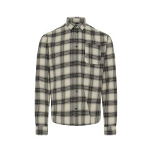 (2XL, Oyster Grey) Blend Mens Big & Tall Claus Long Sleeve Shirt
