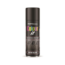 Rapide PF Colour It Spray Can Gloss Matt Paint Satin Finish Black Factory 250ml