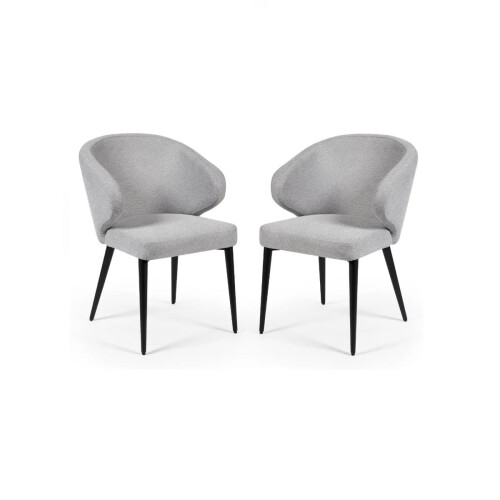 Set of 2 Marcus Dining Chairs grey 1
