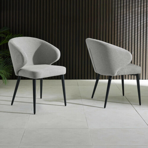 Set of 2 Marcus Dining Chairs grey