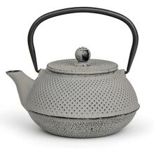 Théière - BREDEMEIJER - Asia - Fonte émaillée grise - 0,8 l - Filtre en acier inoxydable