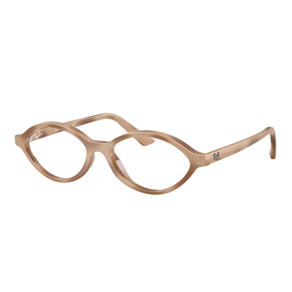 Ray - Ban Unisex Rx7265 8491 Optical Frames Injected Turtle Transparent Geometric Normal - Image 3