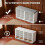 Shoe Storage Bench with Padded Seat, 16 Open Compartments 5
