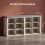 Shoe Storage Bench with Padded Seat, 12 Open Compartments 4