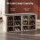 Shoe Storage Bench with Padded Seat, 12 Open Compartments 6