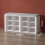Shoe Storage Bench with Padded Seat, 12 Open Compartments 4
