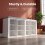 Shoe Storage Bench with Padded Seat, 12 Open Compartments 5