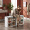 Shoe Storage Bench with Padded Seat, 12 Open Compartments 9