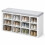 Shoe Storage Bench with Padded Seat, 12 Open Compartments 10
