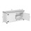 Shoe Storage Bench with 2 Barn Doors and Padded Seat, White 6