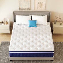 (Single 90x190x34cm) Hybrid Memory Foam Pocket Sprung Mattress Medium Firm