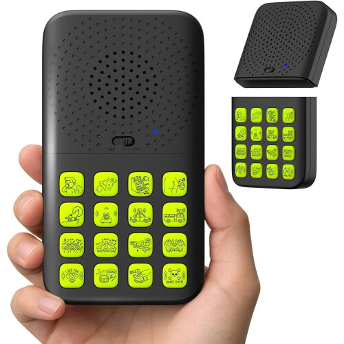 Rechargeable Prank Sound Machine with 16 Effects and Remote Control