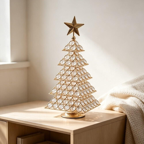 Festlig borddekorasjon juletre 31cm stativ 2