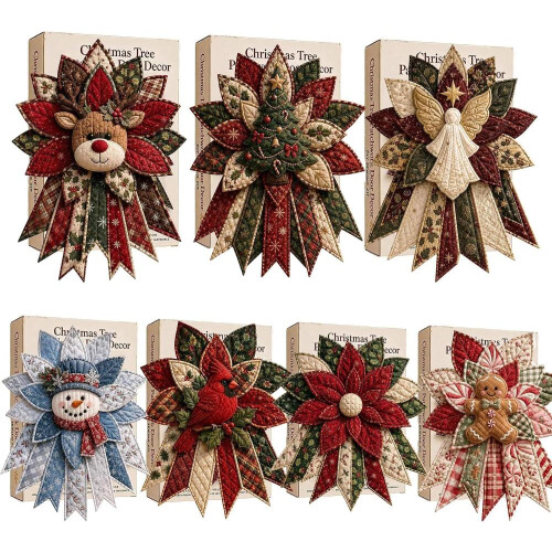 Kit de costura para guirlanda de Natal acolchoada para decoração de porta 1