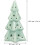Ceramic Christmas Tree Hollow Desktop Ornament Table Decoration White 3