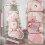 Weihnachtsstrumpf 44cm Rosa Plüsch Nikolausstrumpf Deko 2