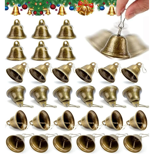 30 pronssista vintage-käsityömetallikelloa