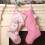 Weihnachtsstrumpf 44cm Rosa Plüsch Nikolausstrumpf Deko 3
