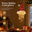Verlichte kerstmuts hanglamp LED raamdecoratie 4