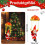 Weihnachtsmann Lichterkette Fallschirm 70 LED Warmweiß Timer 2