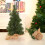 2 Mini Artificial Christmas Trees 20cm 30cm Table Decoration Green 1