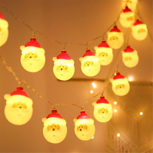 Φωτιστικά LED 3m 20 LED Άγιος Βασίλης Εσωτερικού Χώρου Εξωτερικής Μπαταρ