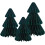 3 pcs Honeycomb Paper Christmas Tree Mini Table Decoration Foldable 1