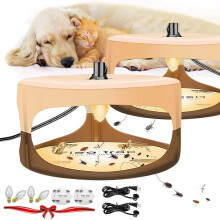 (2pcs, white) Flea Trap for Pets, Plug-in Flea Killer with Sticky Discs & Warm Light, Indoor Home Flea Catcher for Fleas, Gnats, Moths, White