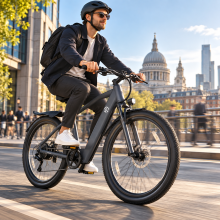 26" Electric Commuter Bike for Adults 250W 35 Miles Range 36V 10.4Ah