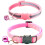 2Pack Cat Collars Quick Release Reflective Kitten Collar with Bell & Safety Release (Pink) 1
