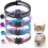 4 Pack Cat Collar Safety Release, Adjustable Kitten Collars with Bell, Reflective & Quick Release 1
