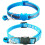 2Pack Cat Collars Quick Release Reflective Kitten Collar with Bell & Safety Release (SkyBlue) 19-32cm 1