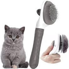 Cepillo para gato para deslanado - peine de aseo para gatitos y cachorros, elimina nudos y enredos, mascotas de pelo largo o corto