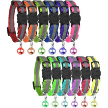 Reflektierende Katzenhalsbänder mit Glocken und Sicherheitsverschluss, verstellbar 8-12.5", für alle Hauskatzen (12er-Pack)